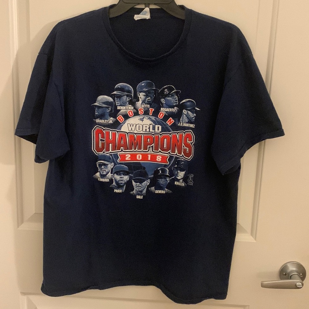 Mens Boston Red Sox 2018 Championship Tee- Large